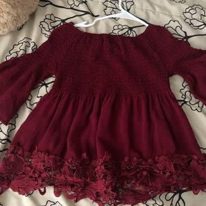 off the shoulder top